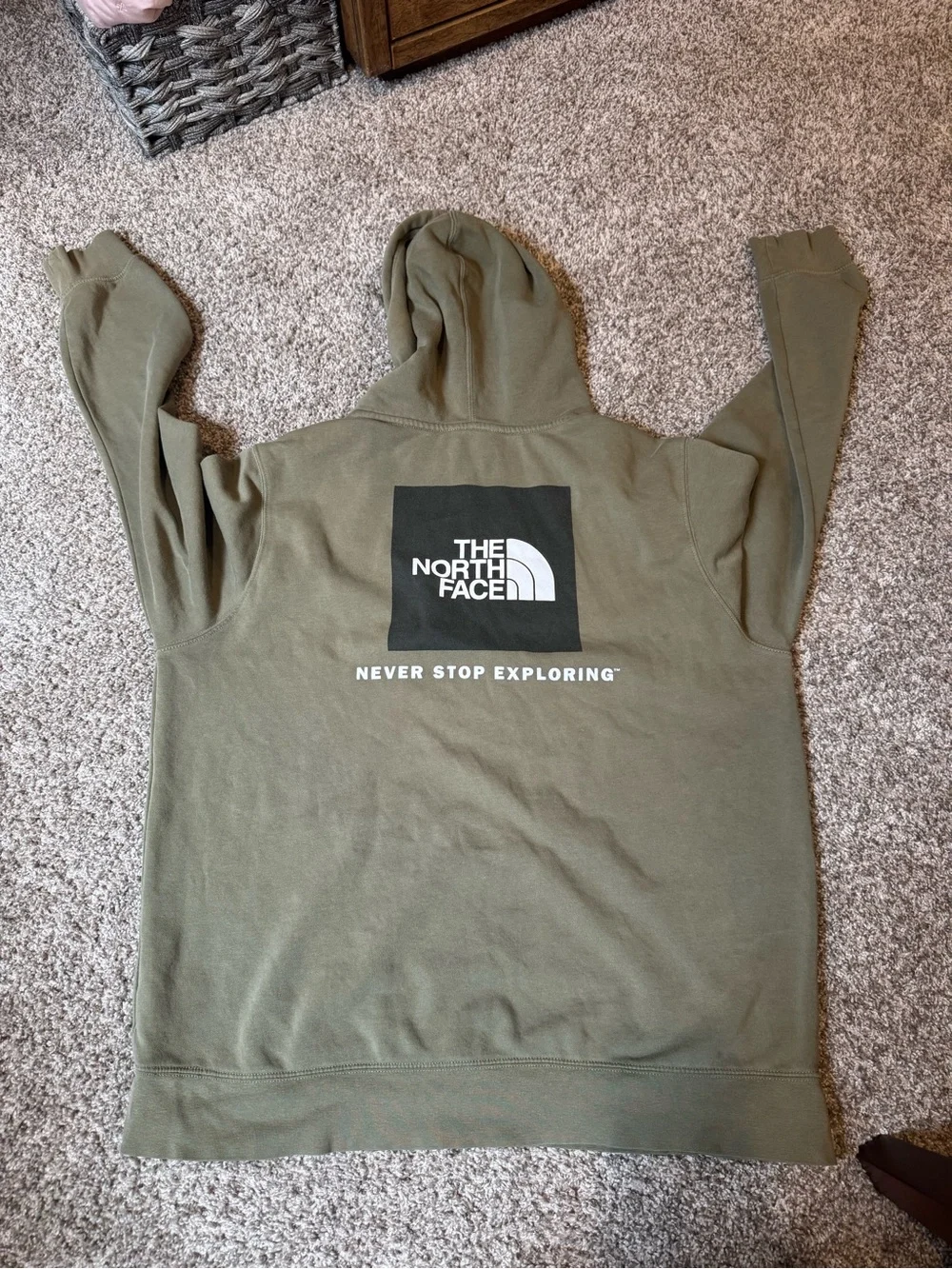 The North Face Men’s Olive Green Pullover Hoodie